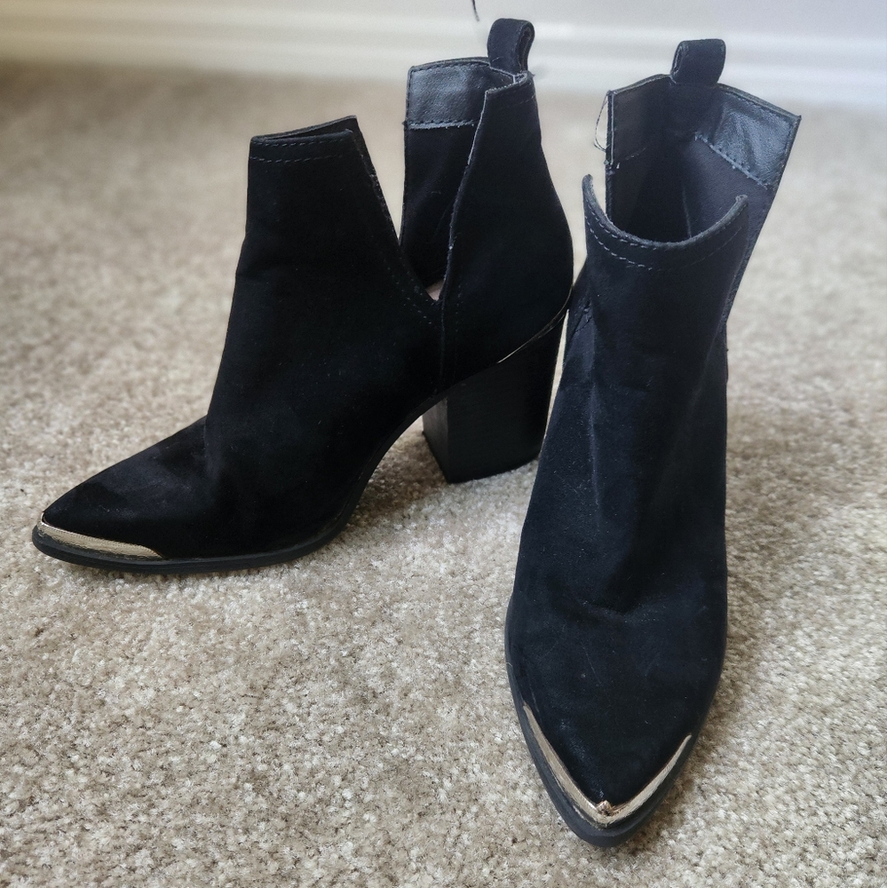 Black Heeled Ankle Boots